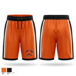 Mens Basketball Shorts, Panthers, Women's Basketball, Teamtime, Team time, sublimation, custom sports apparel, team uniforms, spirit wear, spiritwear, sports uniforms, custom shirts, team store, custom team store, fundraiser sports, apparel fundraiser
