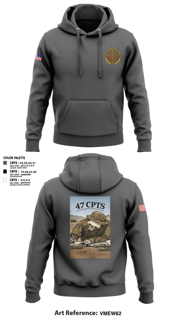 Hoodie, 47 CPTS, Air Force, Teamtime, Team time, sublimation, custom sports apparel, team uniforms, spirit wear, spiritwear, sports uniforms, custom shirts, team store, custom team store, fundraiser sports, apparel fundraiser