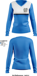 Moore County Golf 13386154 Women's Long Sleeve V-neck Shirt - 2