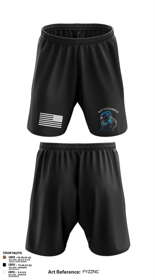 Athletic Shorts With Pockets, Battlehawks, , Teamtime, Team time, sublimation, custom sports apparel, team uniforms, spirit wear, spiritwear, sports uniforms, custom shirts, team store, custom team store, fundraiser sports, apparel fundraiser
