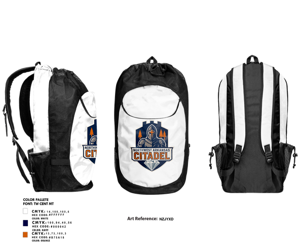 Gear Bag, Northwest Arkansas Citadel, , Teamtime, Team time, sublimation, custom sports apparel, team uniforms, spirit wear, spiritwear, sports uniforms, custom shirts, team store, custom team store, fundraiser sports, apparel fundraiser