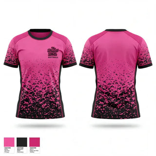 Soft Poly Tee Cotton Like Feel, The Dugout Dolls, Softball, Teamtime, Team time, sublimation, custom sports apparel, team uniforms, spirit wear, spiritwear, sports uniforms, custom shirts, team store, custom team store, fundraiser sports, apparel fundraiser
