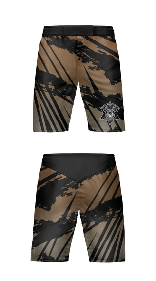Fight Shorts, Richland County Sheriff's Department Training Unit, Police, Teamtime, Team time, sublimation, custom sports apparel, team uniforms, spirit wear, spiritwear, sports uniforms, custom shirts, team store, custom team store, fundraiser sports, apparel fundraiser