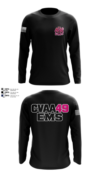 Long Sleeve Performance Shirt, Coudersport Ems, EMS/EMT, Teamtime, Team time, sublimation, custom sports apparel, team uniforms, spirit wear, spiritwear, sports uniforms, custom shirts, team store, custom team store, fundraiser sports, apparel fundraiser