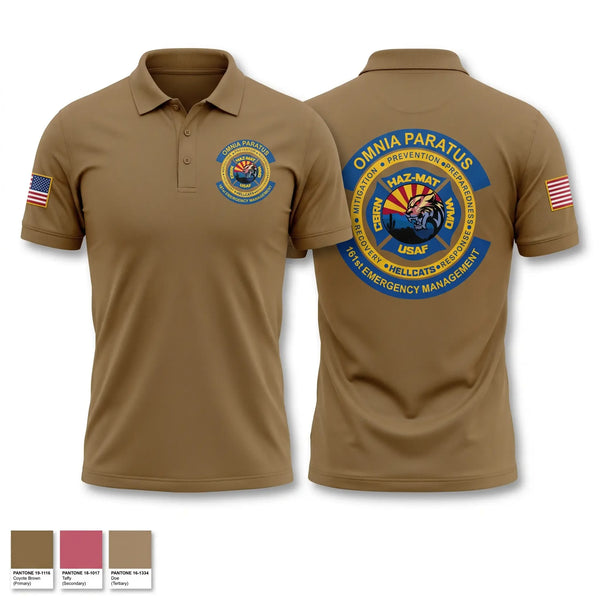 Short Sleeve Performance Polo, 161st CBRN-HazMat-WMD, Air Force, Teamtime, Team time, sublimation, custom sports apparel, team uniforms, spirit wear, spiritwear, sports uniforms, custom shirts, team store, custom team store, fundraiser sports, apparel fundraiser
