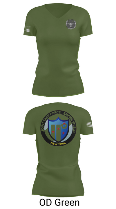 Empire Shield 55309302 Women's Short Sleeve V-neck Shirt - 46