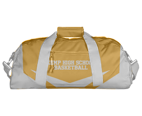 Duffle Bag, Kemp High School Basketball, Women's Basketball, Teamtime, Team time, sublimation, custom sports apparel, team uniforms, spirit wear, spiritwear, sports uniforms, custom shirts, team store, custom team store, fundraiser sports, apparel fundraiser