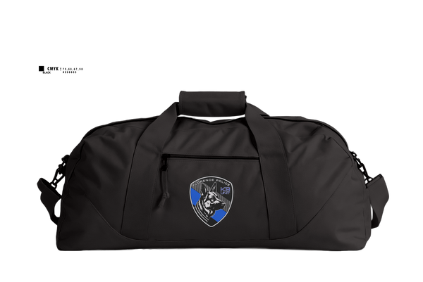 Duffle Bag, Florence PD K9- Unit, Police, Teamtime, Team time, sublimation, custom sports apparel, team uniforms, spirit wear, spiritwear, sports uniforms, custom shirts, team store, custom team store, fundraiser sports, apparel fundraiser