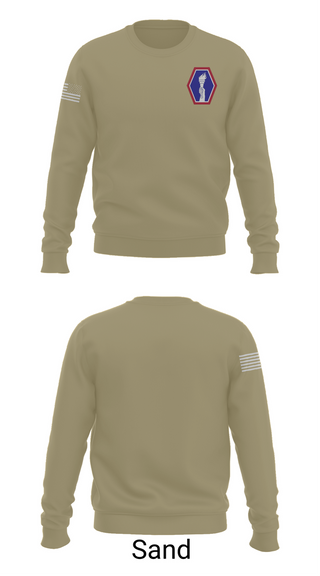 Crew Neck Sweatshirt, 100 Battalion 442 Infantry, Army, Teamtime, Team time, sublimation, custom sports apparel, team uniforms, spirit wear, spiritwear, sports uniforms, custom shirts, team store, custom team store, fundraiser sports, apparel fundraiser