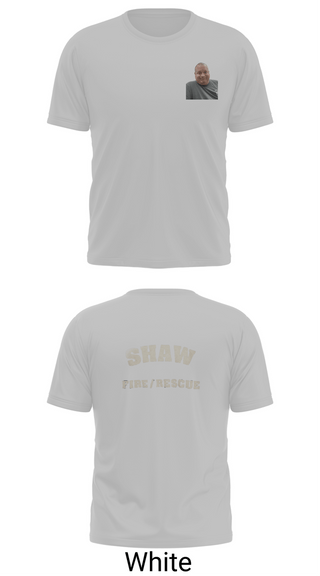 Old School Cotton Feel Shirt, Shaw Fire/Rescue, Fire Department, Teamtime, Team time, sublimation, custom sports apparel, team uniforms, spirit wear, spiritwear, sports uniforms, custom shirts, team store, custom team store, fundraiser sports, apparel fundraiser