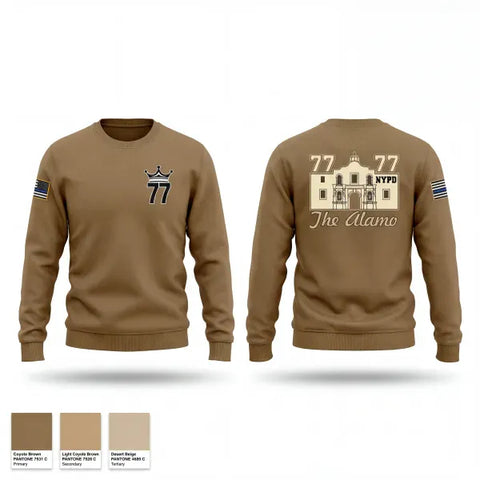 Crew Neck Sweatshirt, 77 Pct, Police, Teamtime, Team time, sublimation, custom sports apparel, team uniforms, spirit wear, spiritwear, sports uniforms, custom shirts, team store, custom team store, fundraiser sports, apparel fundraiser