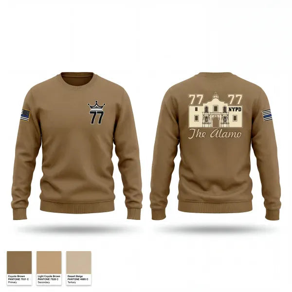 Crew Neck Sweatshirt, 77 Pct, Police, Teamtime, Team time, sublimation, custom sports apparel, team uniforms, spirit wear, spiritwear, sports uniforms, custom shirts, team store, custom team store, fundraiser sports, apparel fundraiser