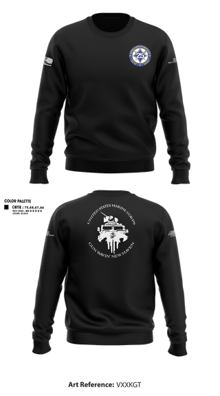 Crew Neck Sweatshirt, Maintenance Service Company, Marines, Teamtime, Team time, sublimation, custom sports apparel, team uniforms, spirit wear, spiritwear, sports uniforms, custom shirts, team store, custom team store, fundraiser sports, apparel fundraiser