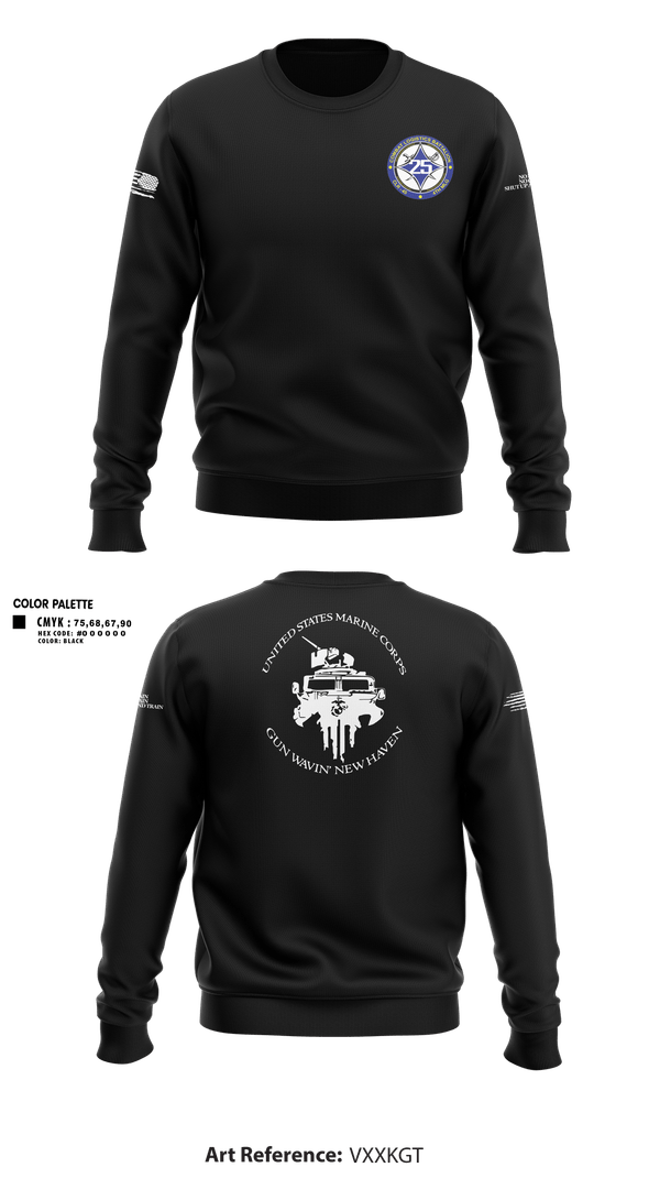 Crew Neck Sweatshirt, Maintenance Service Company, Marines, Teamtime, Team time, sublimation, custom sports apparel, team uniforms, spirit wear, spiritwear, sports uniforms, custom shirts, team store, custom team store, fundraiser sports, apparel fundraiser