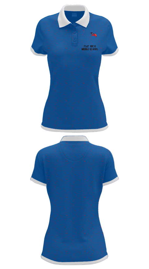 Women's Short Sleeve Performance Polo, Flat Rock Middle School, Spirit Store, Teamtime, Team time, sublimation, custom sports apparel, team uniforms, spirit wear, spiritwear, sports uniforms, custom shirts, team store, custom team store, fundraiser sports, apparel fundraiser