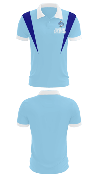 Short Sleeve Performance Polo, Hillcrest High School Basketball, Men's Basketball, Teamtime, Team time, sublimation, custom sports apparel, team uniforms, spirit wear, spiritwear, sports uniforms, custom shirts, team store, custom team store, fundraiser sports, apparel fundraiser