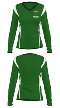 Norwalk High Wrestling 16804335 Women's Long Sleeve V-neck Shirt - 35