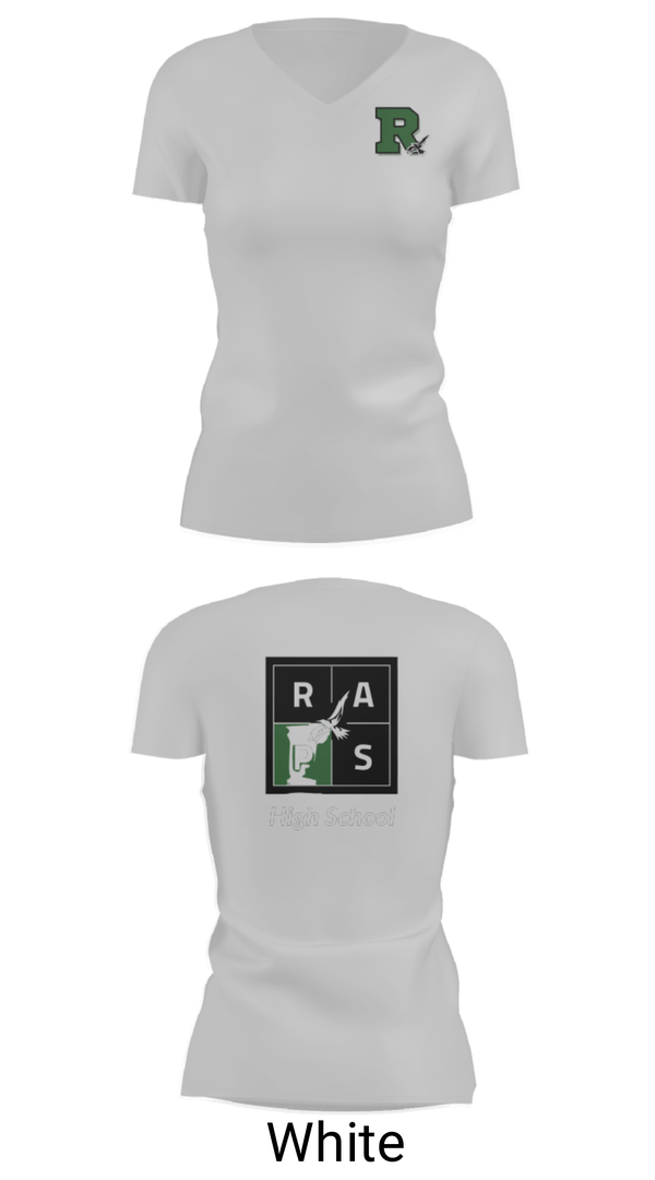 Women's Short Sleeve Vneck Shirt, Rapoport Academy Public School-Meyer High School Basketball, Women's Basketball, Teamtime, Team time, sublimation, custom sports apparel, team uniforms, spirit wear, spiritwear, sports uniforms, custom shirts, team store, custom team store, fundraiser sports, apparel fundraiser