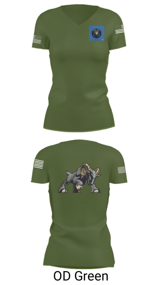 Women's Short Sleeve Vneck Shirt, , Army, Teamtime, Team time, sublimation, custom sports apparel, team uniforms, spirit wear, spiritwear, sports uniforms, custom shirts, team store, custom team store, fundraiser sports, apparel fundraiser