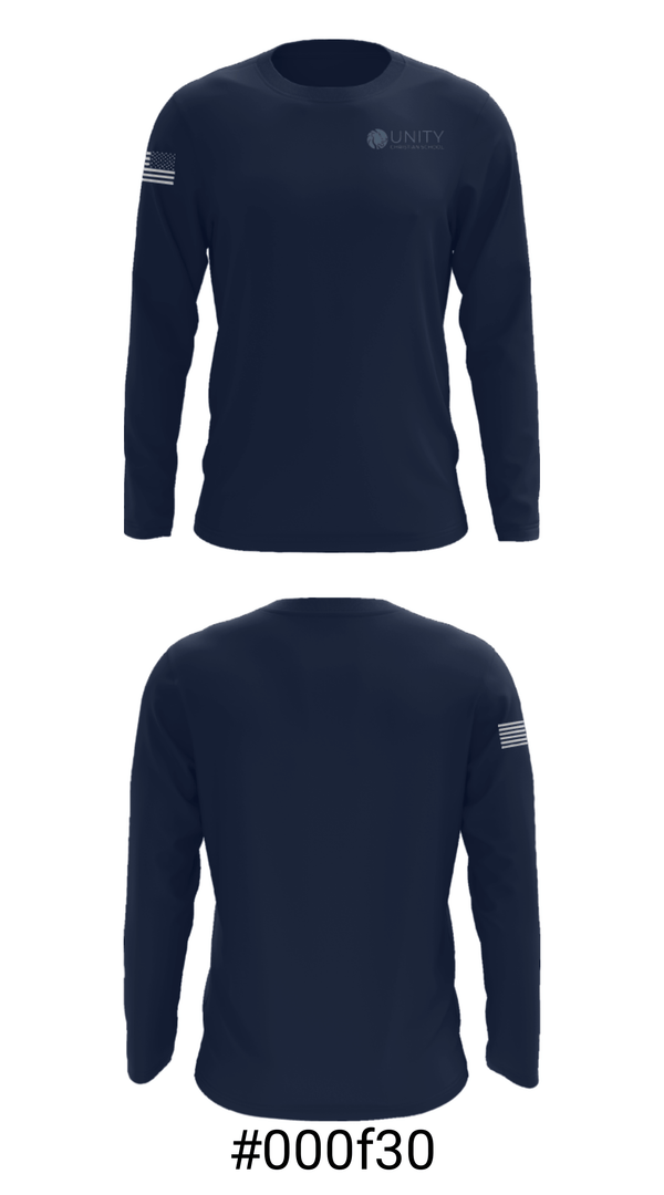 Long Sleeve Performance Shirt, Unity Christian School, Spirit Store, Teamtime, Team time, sublimation, custom sports apparel, team uniforms, spirit wear, spiritwear, sports uniforms, custom shirts, team store, custom team store, fundraiser sports, apparel fundraiser