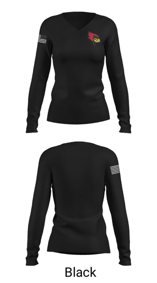 Women's Long Sleeve Vneck Shirt, Winston R-6 High School Basketball, Men's Basketball, Teamtime, Team time, sublimation, custom sports apparel, team uniforms, spirit wear, spiritwear, sports uniforms, custom shirts, team store, custom team store, fundraiser sports, apparel fundraiser