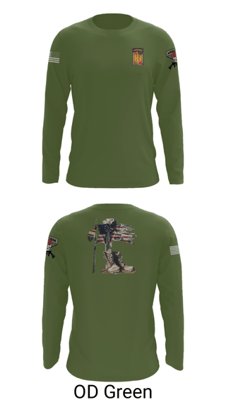 Long Sleeve Performance Shirt, 18th FA BDE Airborne, Army, Teamtime, Team time, sublimation, custom sports apparel, team uniforms, spirit wear, spiritwear, sports uniforms, custom shirts, team store, custom team store, fundraiser sports, apparel fundraiser