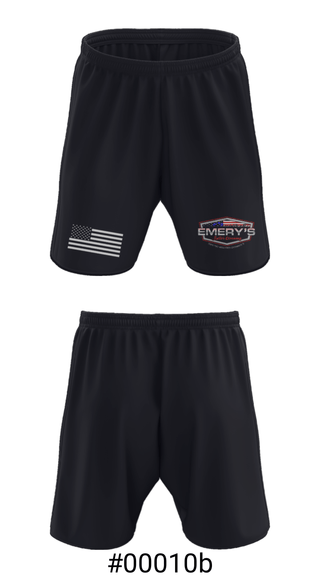 Athletic Shorts With Pockets, Emery’s Gutter Cleaning, , Teamtime, Team time, sublimation, custom sports apparel, team uniforms, spirit wear, spiritwear, sports uniforms, custom shirts, team store, custom team store, fundraiser sports, apparel fundraiser