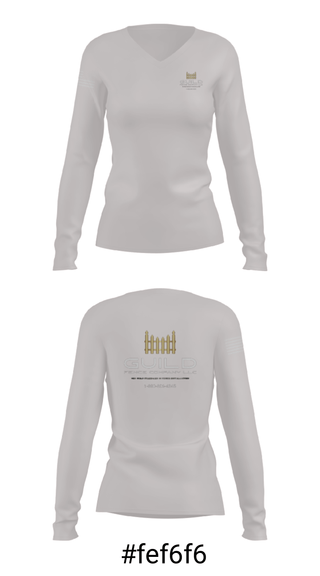 Women's Long Sleeve Vneck Shirt, Guild fence company LLC, , Teamtime, Team time, sublimation, custom sports apparel, team uniforms, spirit wear, spiritwear, sports uniforms, custom shirts, team store, custom team store, fundraiser sports, apparel fundraiser