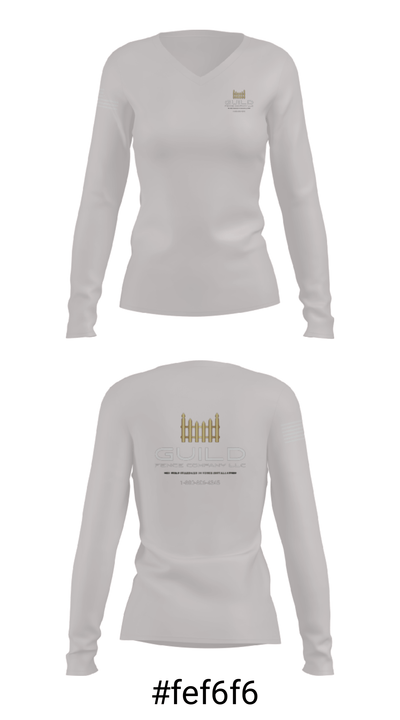 Guild fence company LLC 56569475 Women's Long Sleeve V-neck Shirt - 20