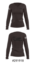 TDubs Baits 96783321 Women's Long Sleeve V-neck Shirt - 20