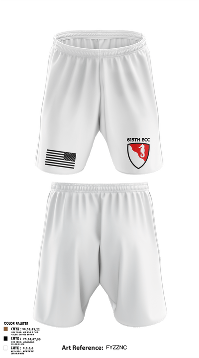 615TH ECC 10349105 Athletic Shorts With Pockets - 2