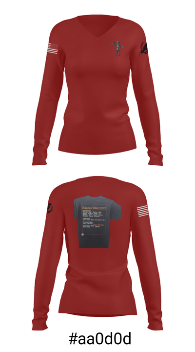 Ravens mill 2023 35032688 Women's Long Sleeve V-neck Shirt - 20
