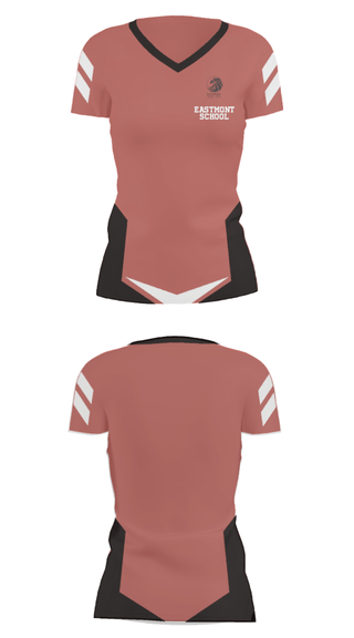 Women's Short Sleeve Vneck Shirt, Eastmont School, , Teamtime, Team time, sublimation, custom sports apparel, team uniforms, spirit wear, spiritwear, sports uniforms, custom shirts, team store, custom team store, fundraiser sports, apparel fundraiser