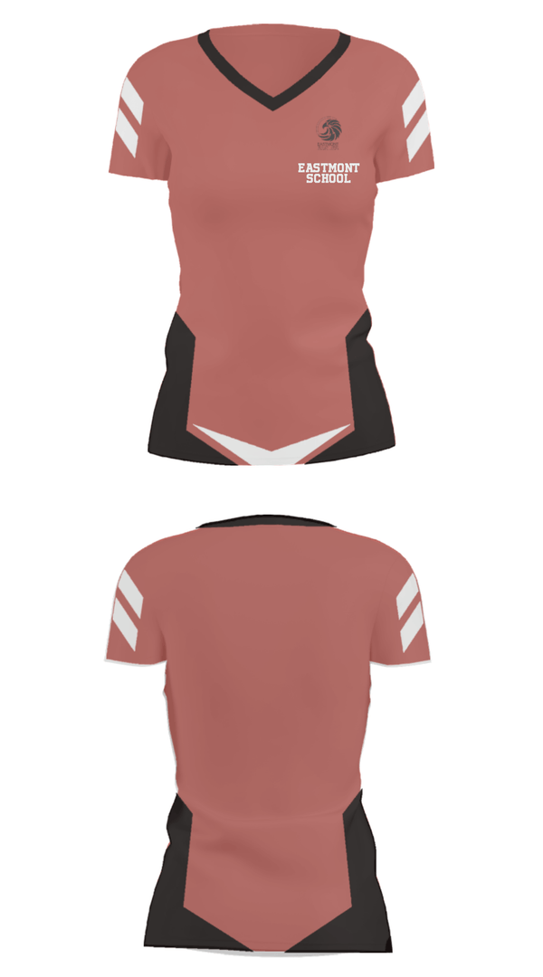 Women's Short Sleeve Vneck Shirt, Eastmont School, , Teamtime, Team time, sublimation, custom sports apparel, team uniforms, spirit wear, spiritwear, sports uniforms, custom shirts, team store, custom team store, fundraiser sports, apparel fundraiser