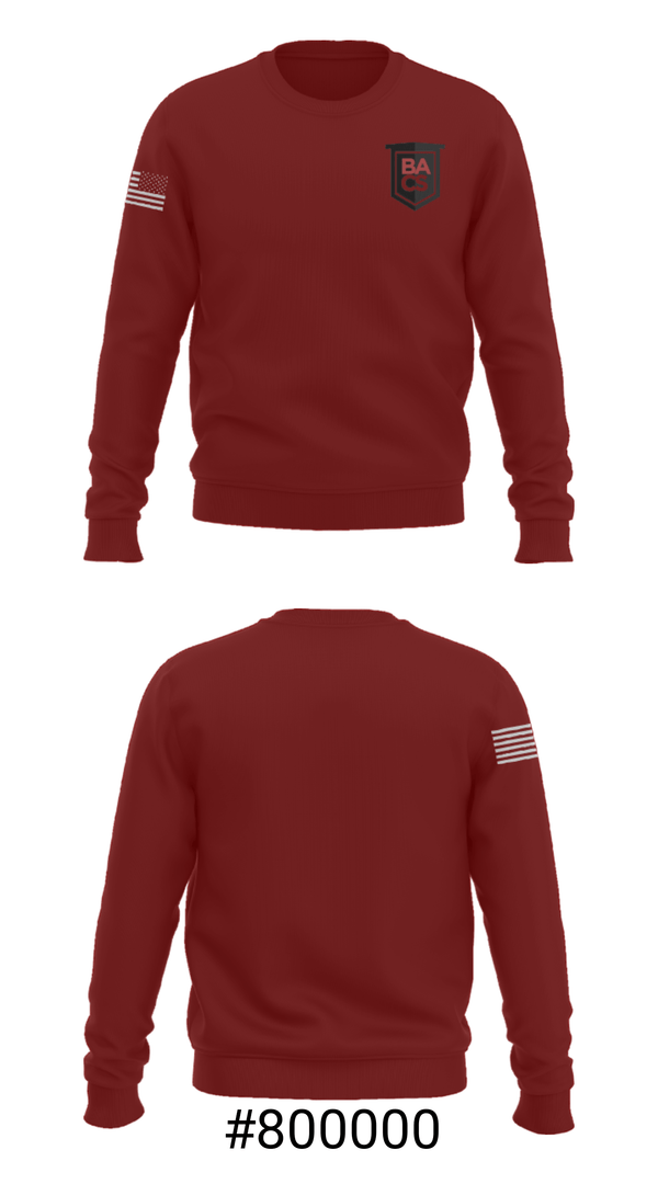 Crew Neck Sweatshirt, Bronzeville Academy Charter School, Spirit Store, Teamtime, Team time, sublimation, custom sports apparel, team uniforms, spirit wear, spiritwear, sports uniforms, custom shirts, team store, custom team store, fundraiser sports, apparel fundraiser