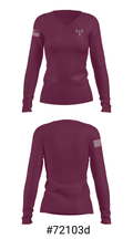 Discovery High School 57440300 Women's Long Sleeve V-neck Shirt - 20