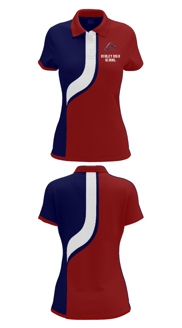 Women's Short Sleeve Performance Polo, Hurley High school, Spirit Store, Teamtime, Team time, sublimation, custom sports apparel, team uniforms, spirit wear, spiritwear, sports uniforms, custom shirts, team store, custom team store, fundraiser sports, apparel fundraiser