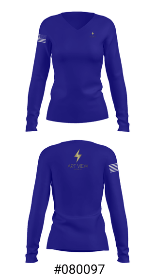 Women's Long Sleeve Vneck Shirt, Art view, , Teamtime, Team time, sublimation, custom sports apparel, team uniforms, spirit wear, spiritwear, sports uniforms, custom shirts, team store, custom team store, fundraiser sports, apparel fundraiser