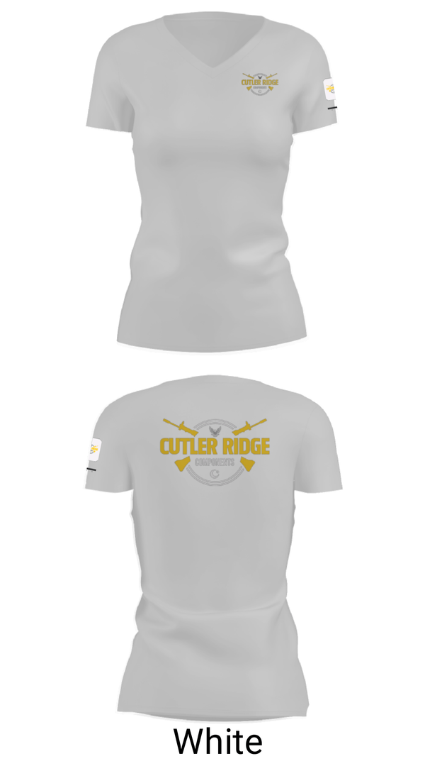 Women's Short Sleeve Vneck Shirt, Cutler Ridge Components, , Teamtime, Team time, sublimation, custom sports apparel, team uniforms, spirit wear, spiritwear, sports uniforms, custom shirts, team store, custom team store, fundraiser sports, apparel fundraiser