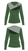 River Valley High School Swimming 74266812 Women's Long Sleeve V-neck Shirt - 26