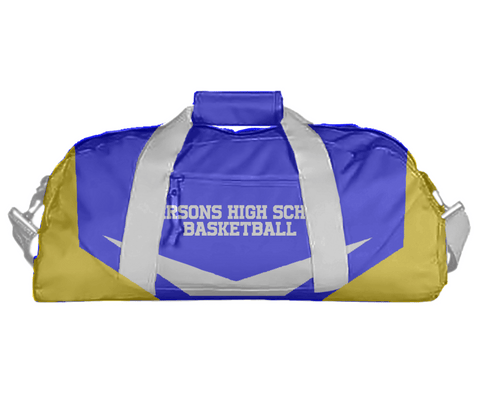 Duffle Bag, Parsons High School Basketball, Men's Basketball, Teamtime, Team time, sublimation, custom sports apparel, team uniforms, spirit wear, spiritwear, sports uniforms, custom shirts, team store, custom team store, fundraiser sports, apparel fundraiser