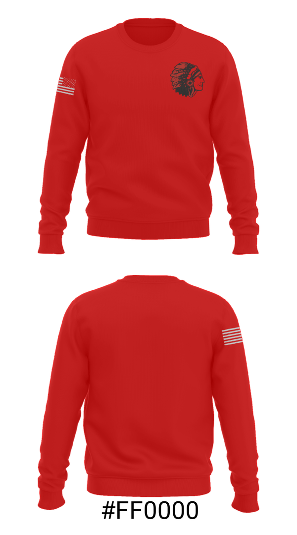 Crew Neck Sweatshirt, Portage High School Wrestling, Wrestling, Teamtime, Team time, sublimation, custom sports apparel, team uniforms, spirit wear, spiritwear, sports uniforms, custom shirts, team store, custom team store, fundraiser sports, apparel fundraiser