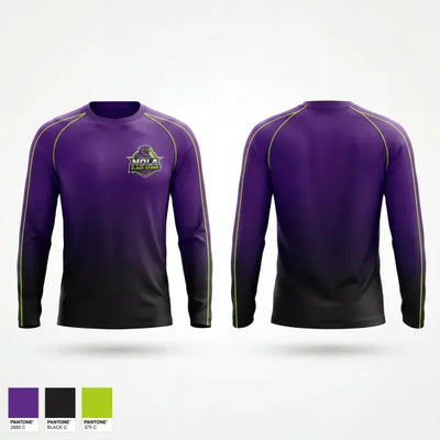 NOLA Black Hawks 6850608 Long Sleeve Performance Shirt 1