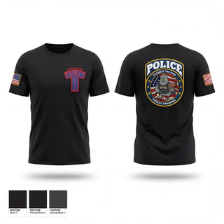 Old School Cotton Feel Shirt, NYPD THREAT, Police, Teamtime, Team time, sublimation, custom sports apparel, team uniforms, spirit wear, spiritwear, sports uniforms, custom shirts, team store, custom team store, fundraiser sports, apparel fundraiser