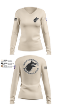 Wolf Combatives Women's Long Sleeve V-neck Shirt - 102