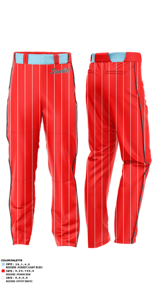 Baseball Pants, Sandlot Softball, Softball, Teamtime, Team time, sublimation, custom sports apparel, team uniforms, spirit wear, spiritwear, sports uniforms, custom shirts, team store, custom team store, fundraiser sports, apparel fundraiser