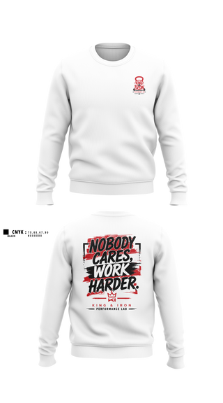 Crew Neck Sweatshirt, King & Iron, , Teamtime, Team time, sublimation, custom sports apparel, team uniforms, spirit wear, spiritwear, sports uniforms, custom shirts, team store, custom team store, fundraiser sports, apparel fundraiser