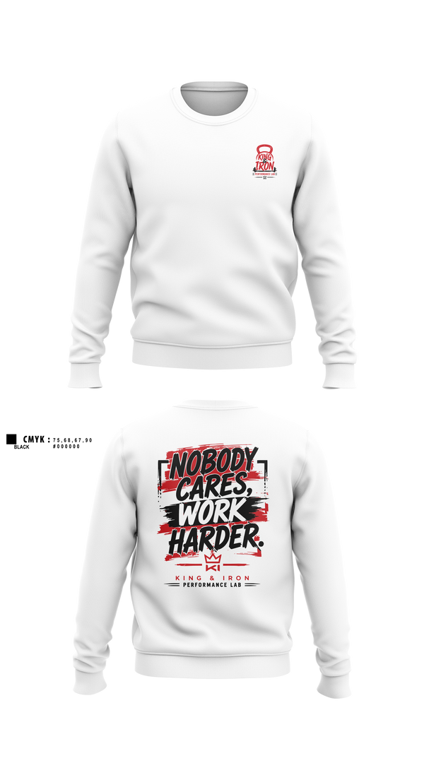 Crew Neck Sweatshirt, King & Iron, , Teamtime, Team time, sublimation, custom sports apparel, team uniforms, spirit wear, spiritwear, sports uniforms, custom shirts, team store, custom team store, fundraiser sports, apparel fundraiser