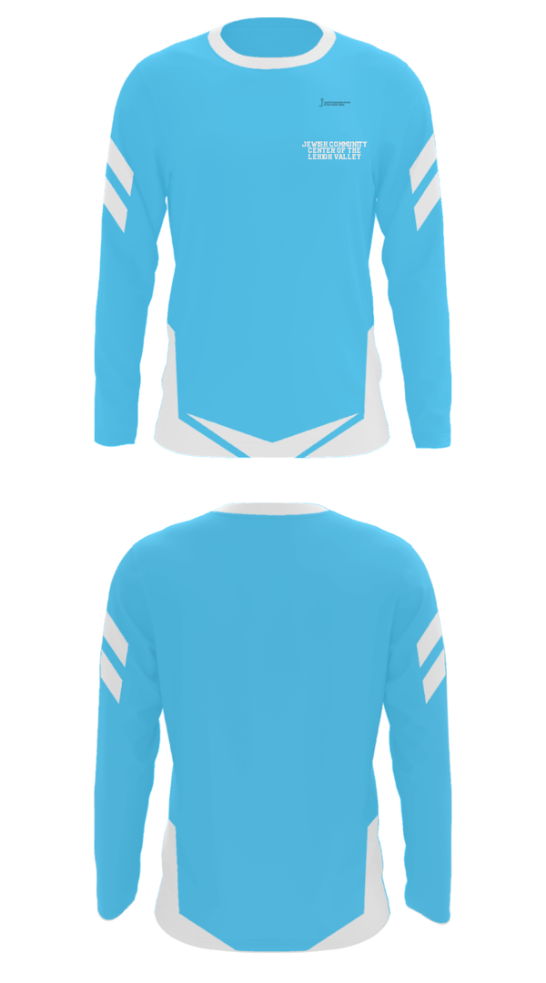 Long Sleeve Performance Shirt, Jewish Community Center of the Lehigh Valley, Spirit Store, Teamtime, Team time, sublimation, custom sports apparel, team uniforms, spirit wear, spiritwear, sports uniforms, custom shirts, team store, custom team store, fundraiser sports, apparel fundraiser