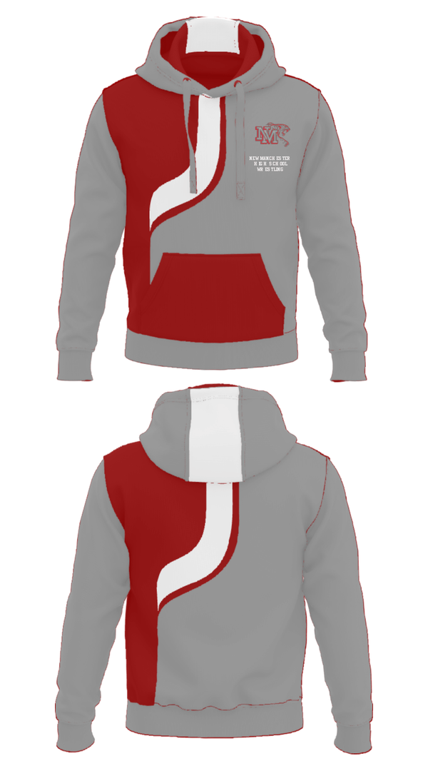 Hoodie, New Manchester High School Wrestling, Wrestling, Teamtime, Team time, sublimation, custom sports apparel, team uniforms, spirit wear, spiritwear, sports uniforms, custom shirts, team store, custom team store, fundraiser sports, apparel fundraiser